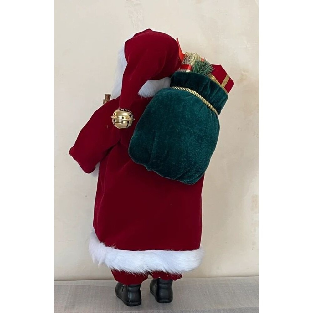 Wine Santa Claus Figurine 15.5" Christmas Standing Decor - Picture 5 of 11